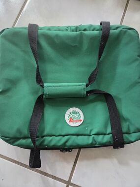 Black Insulated Tote with Adjustable Strap